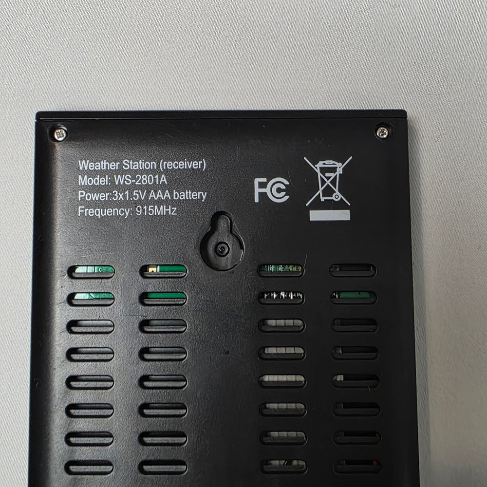 Ambient Weather WS-2801A Weather Station Receiver Digital Display Console TESTED - Picture 6 of 8